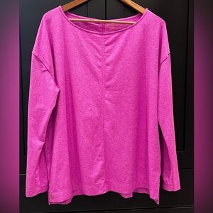 Lily Pulitzer Pink Boat Neck Top / Size XL